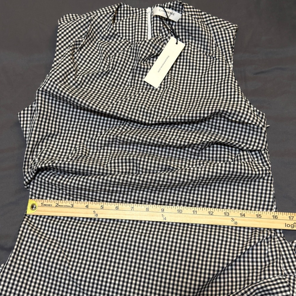 Commense Gingham Midi Dress - Picture 5 of 7